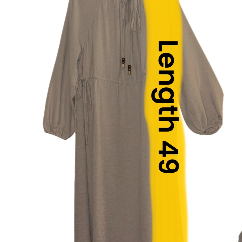 Everyday Jones by Madeline Jones Tan Long Sleeve Dress - Picture 9 of 9